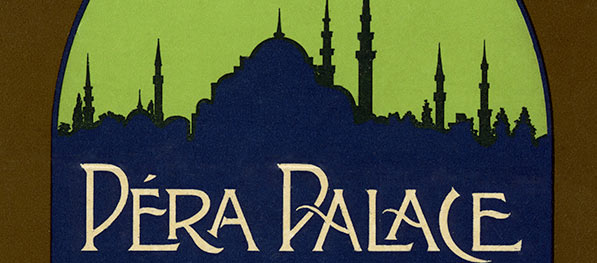 Pera Palace Hotel luggage label
